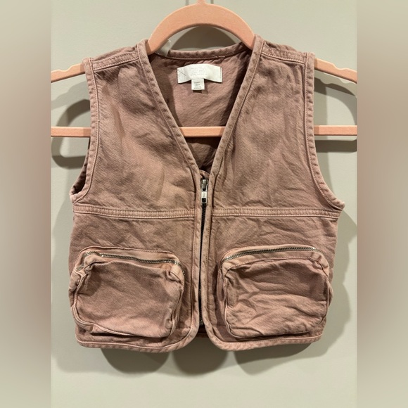 Zara Kids Light Pink Vest with Front Pockets - Picture 3 of 6